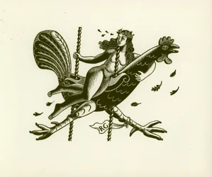 Tirzah on a Cockerel, 1931